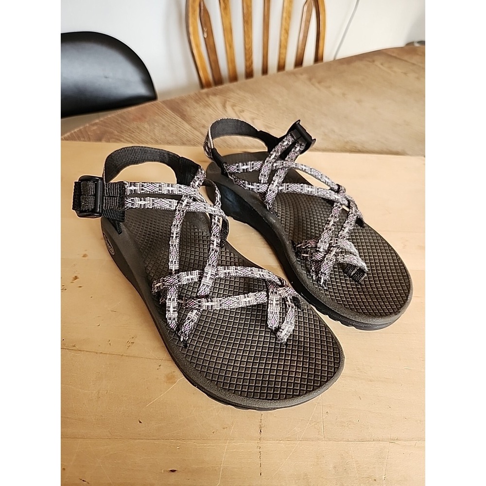 Chaco Z Cloud X2 Double Strap Grey Braided Hiking Outdoor Shoes Womens Sz 7